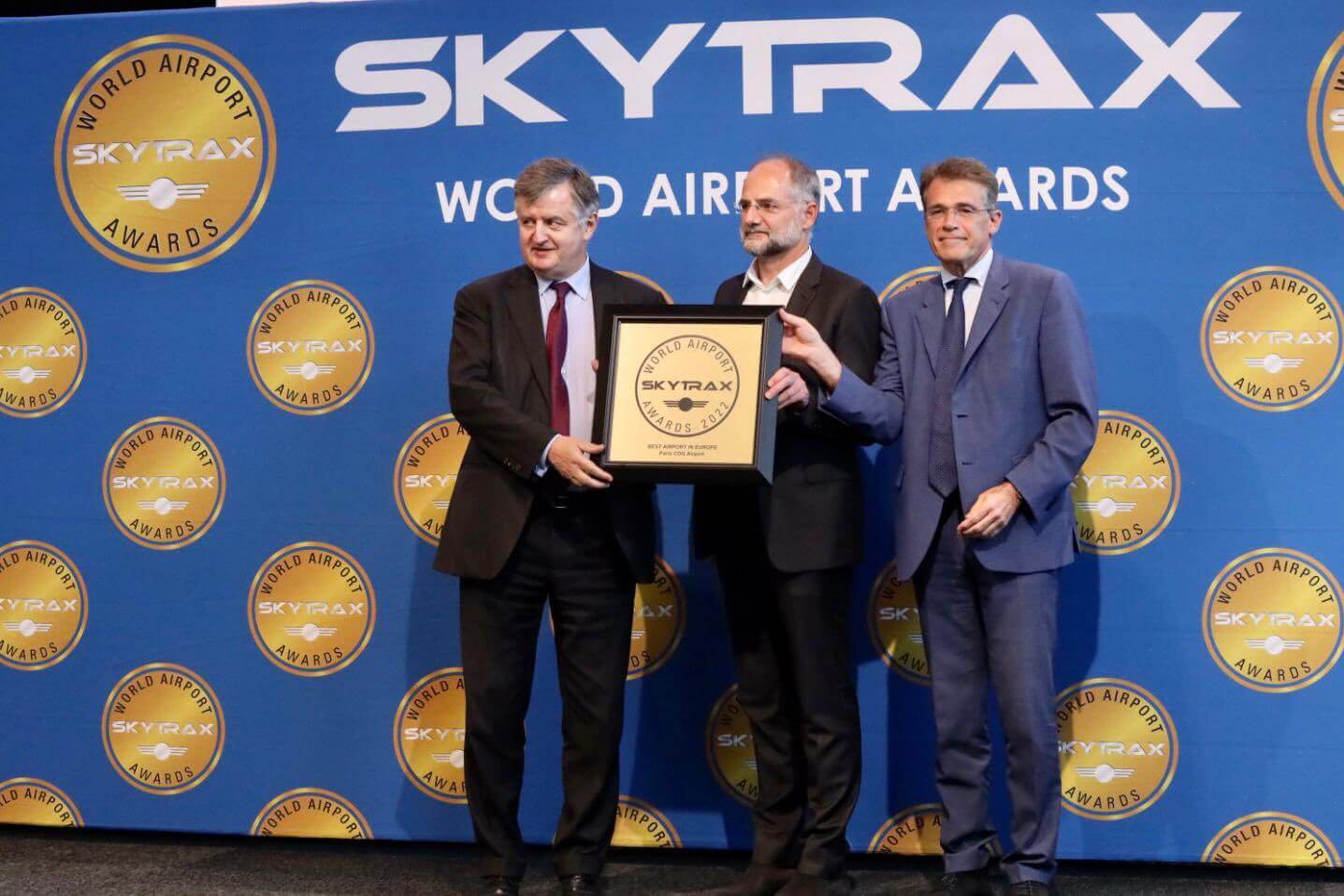 2022 Skytrax World Airport Awards ceremony. Paris-CDG named Best Airport in Europe in 2022 (©Groupe ADP)