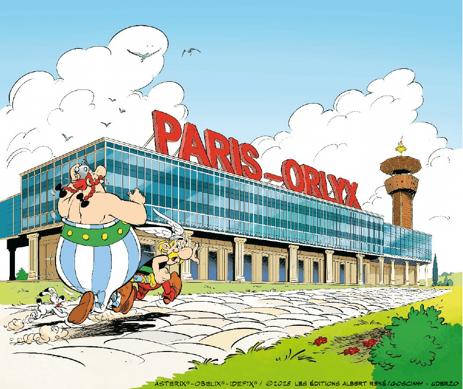 Comic strip specially created to mark the 80th anniversary of Groupe ADP and the release of the “Asterix in Lusitania” album