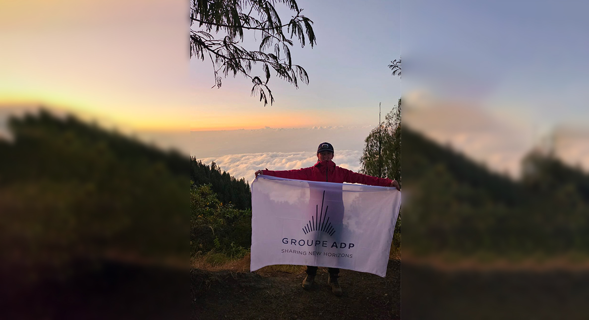 Alicia réussit l’ascension du Mont Augunt à Bali 
