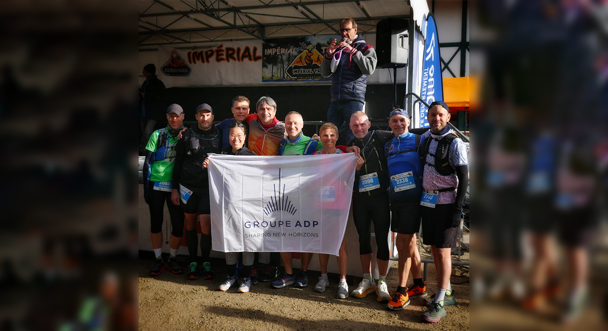 Luc motive ses collègues pour participer ensemble à l'Impérial Trail de Fontainebleau